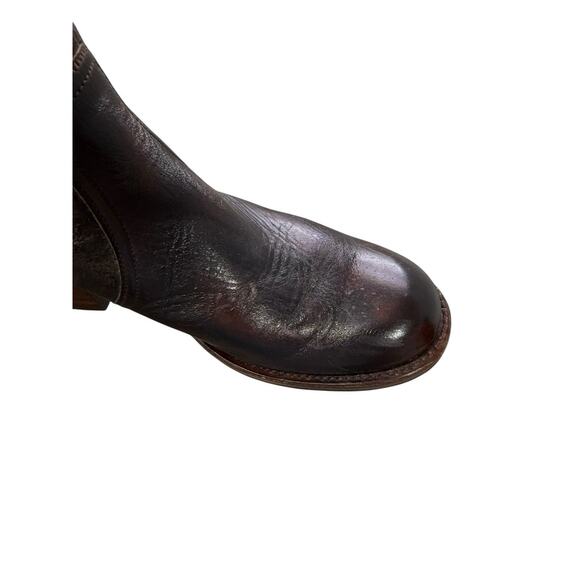 FRYE Womens Samantha Knee High Patchwork Riding Brown Boots Boho Leather 9 M - Picture 12 of 12